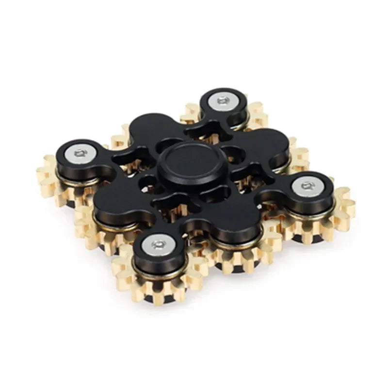 NEW Double Ferris Gear Fidget Spinner Nine Tooth Linkage Hand Spinner EDC