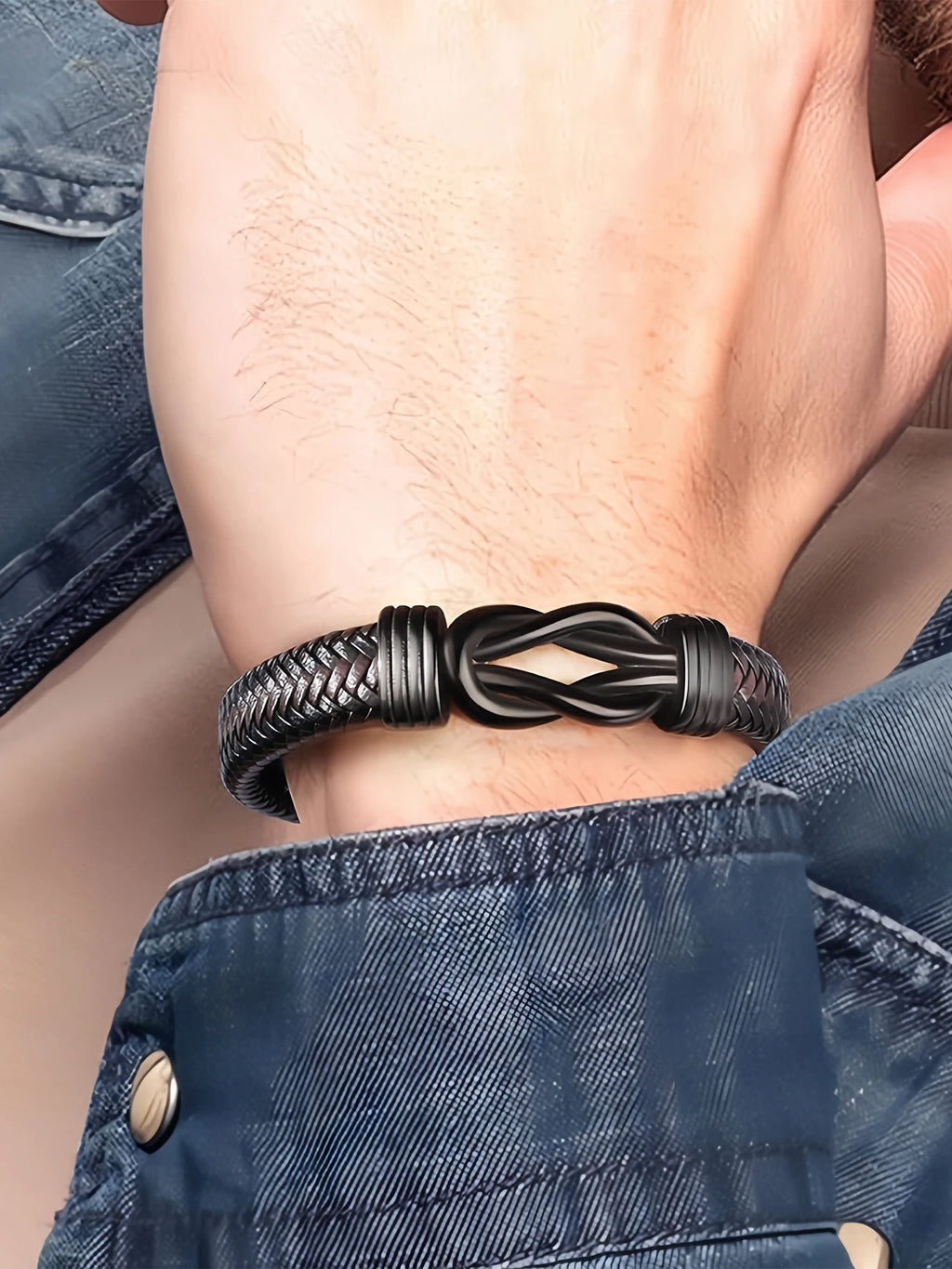 Luxury Leather Bracelet Gift for Him