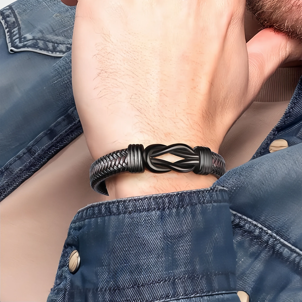 Luxury Leather Bracelet Gift for Him