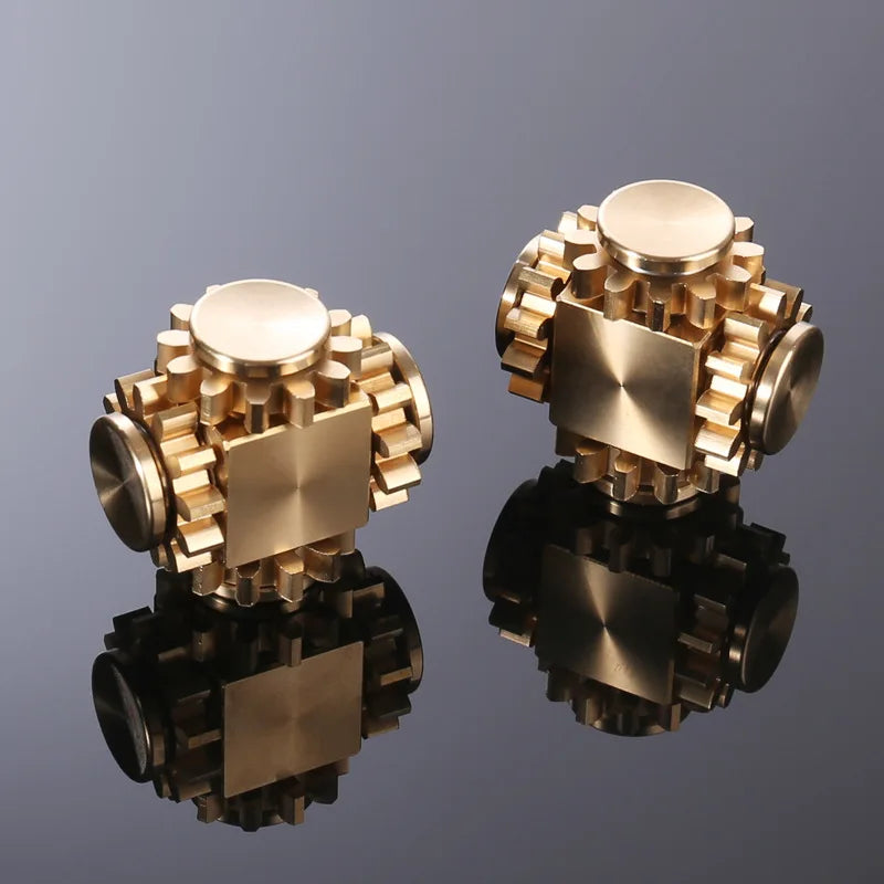 NEW Double Ferris Gear Fidget Spinner Nine Tooth Linkage Hand Spinner EDC