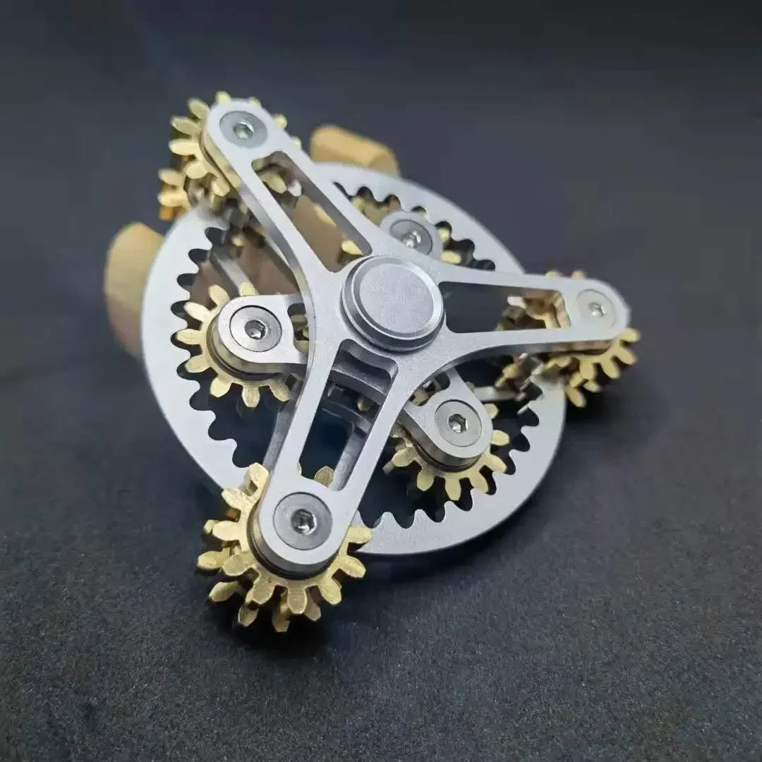 NEW Double Ferris Gear Fidget Spinner Nine Tooth Linkage Hand Spinner EDC