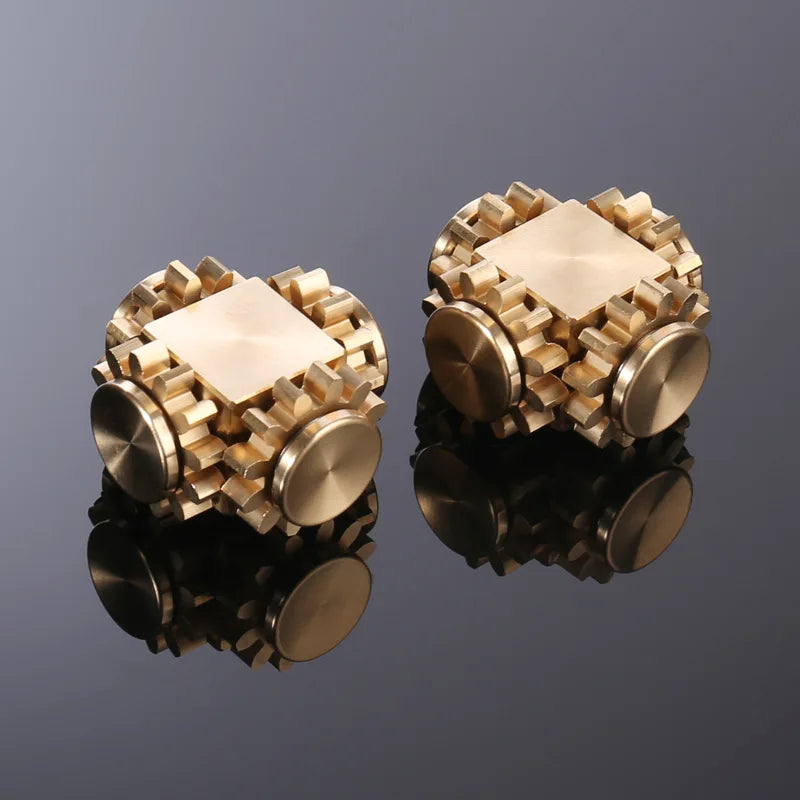 NEW Double Ferris Gear Fidget Spinner Nine Tooth Linkage Hand Spinner EDC