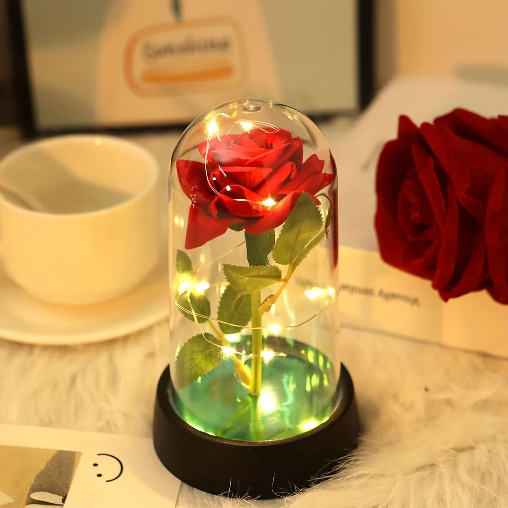 Eternal Rose Flower Colorful Luminous Ornament For Her