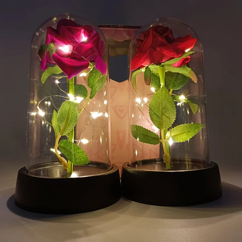 Eternal Rose Flower Colorful Luminous Ornament For Her