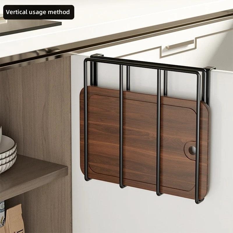 Kitchen Hanging Organizer Rack with Hooks Under Cupboard
