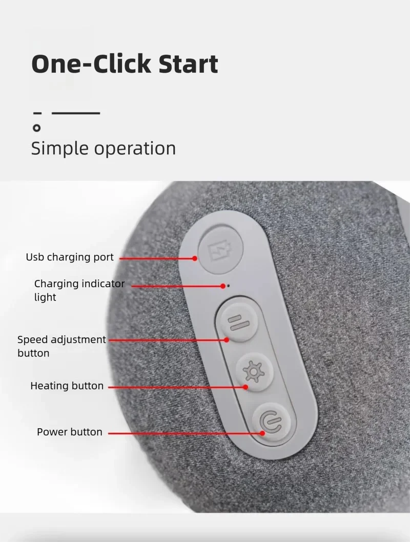 Ergonomic Sleep Pillow with Neck and Shoulder Massage