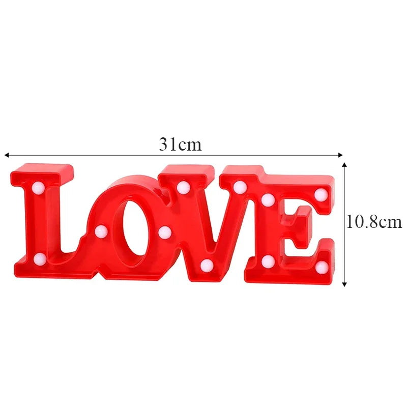 LOVE LED Sign Romantic Light