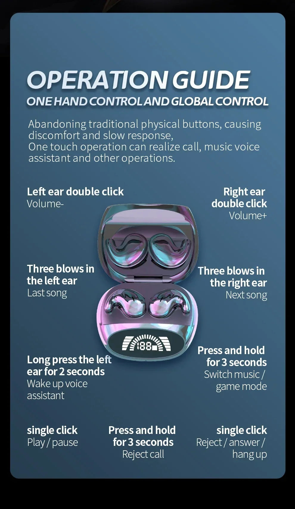 Sleep Earphones Wireless TWS 538