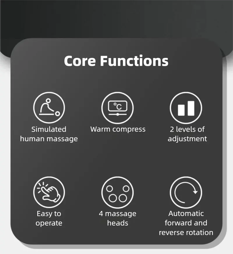 Ergonomic Sleep Pillow with Neck and Shoulder Massage