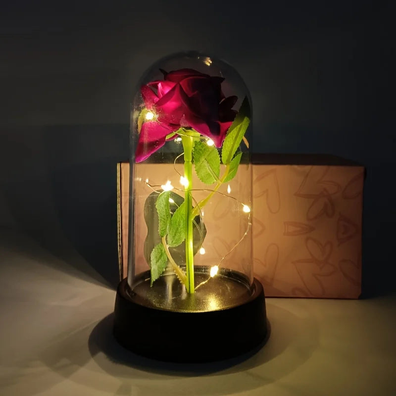 Eternal Rose Flower Colorful Luminous Ornament For Her