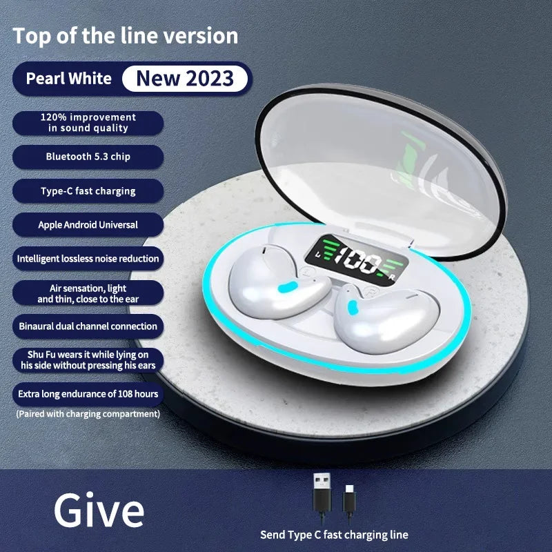 Wireless Sleep Earphones TWS Bluetooth 5.3