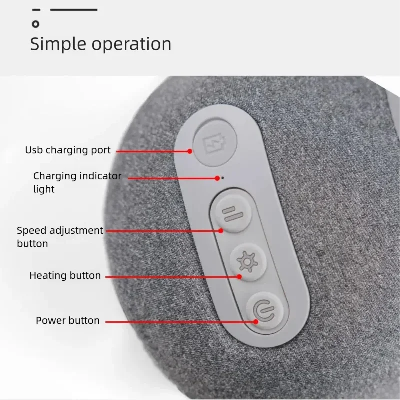 Ergonomic Sleep Pillow with Neck and Shoulder Massage