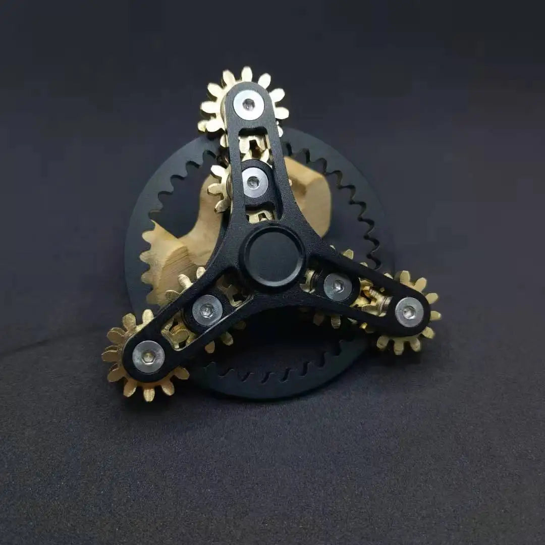 NEW Double Ferris Gear Fidget Spinner Nine Tooth Linkage Hand Spinner EDC