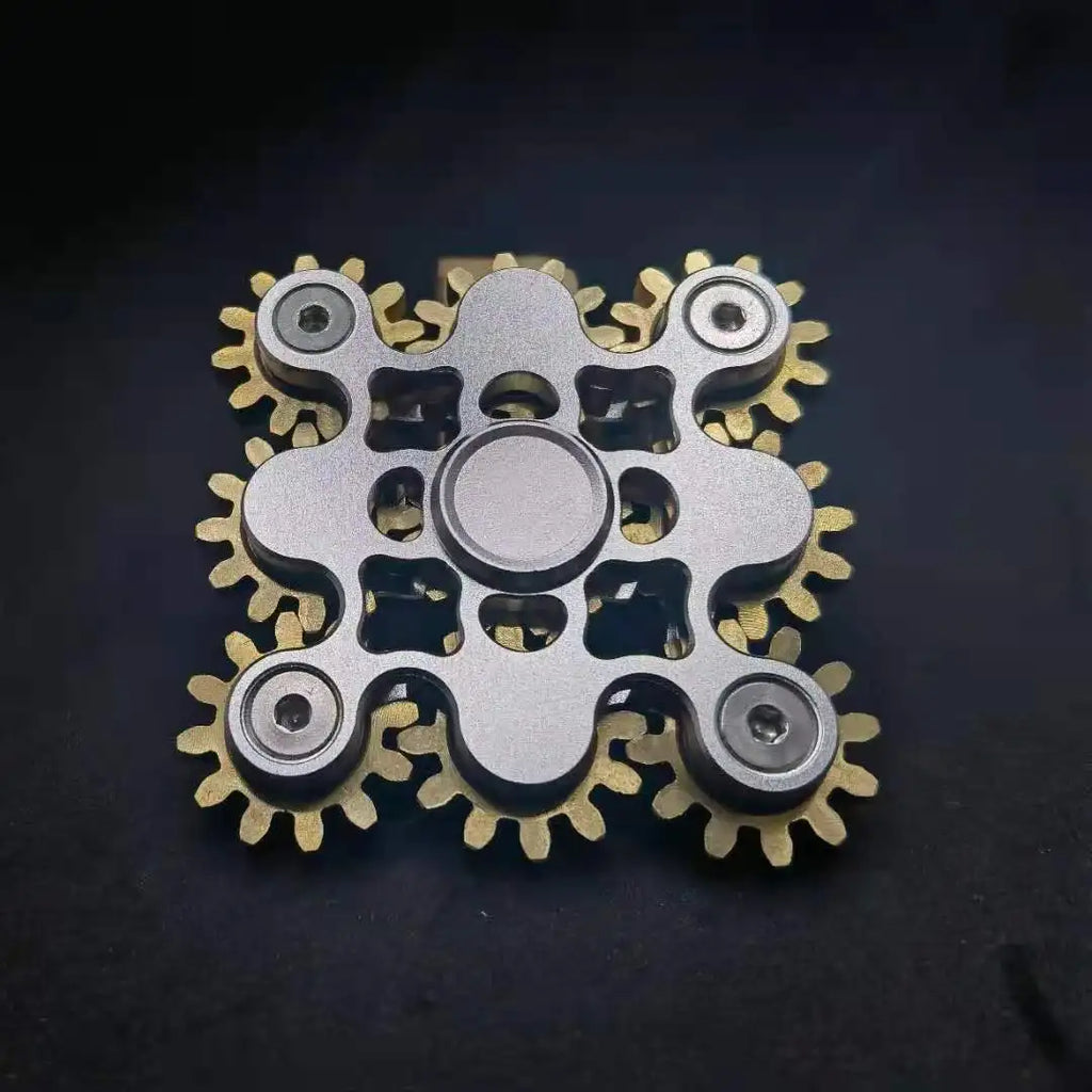 NEW Double Ferris Gear Fidget Spinner Nine Tooth Linkage Hand Spinner EDC