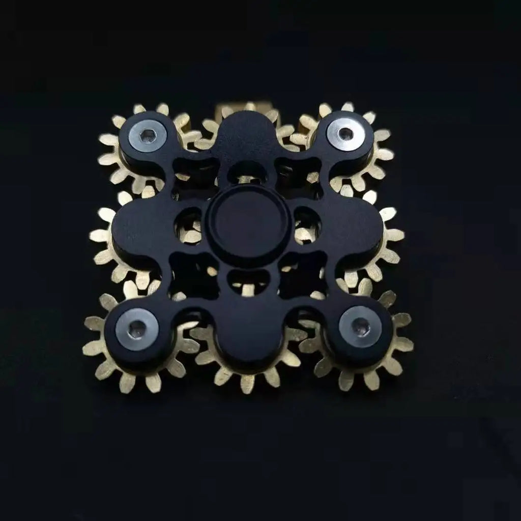 NEW Double Ferris Gear Fidget Spinner Nine Tooth Linkage Hand Spinner EDC