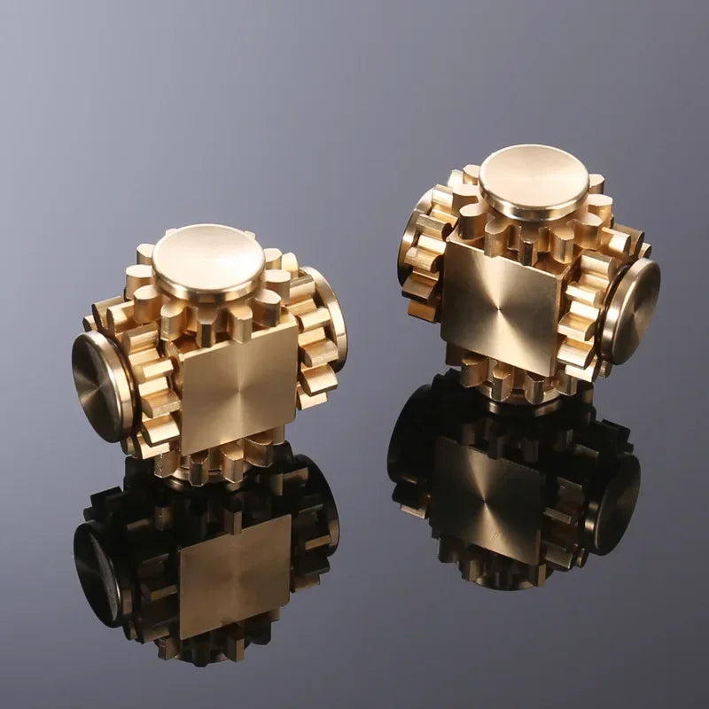 NEW Double Ferris Gear Fidget Spinner Nine Tooth Linkage Hand Spinner EDC