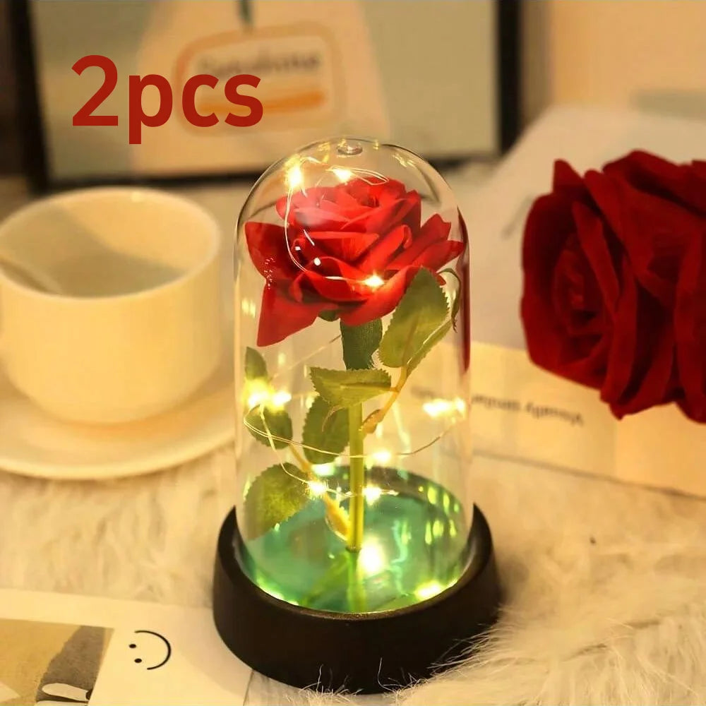 Eternal Rose Flower Colorful Luminous Ornament For Her