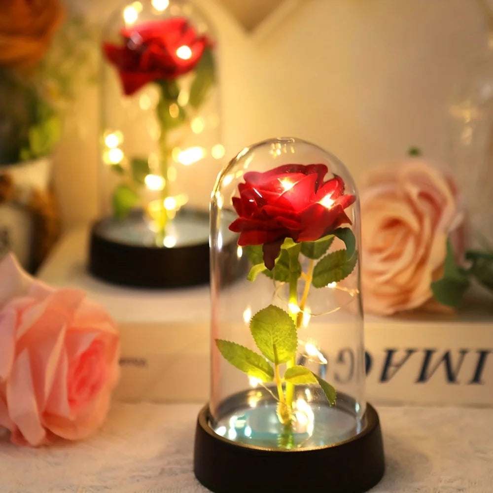 Eternal Rose Flower Colorful Luminous Ornament For Her