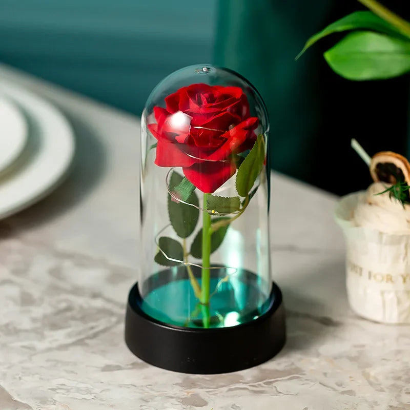 Eternal Rose Flower Colorful Luminous Ornament For Her
