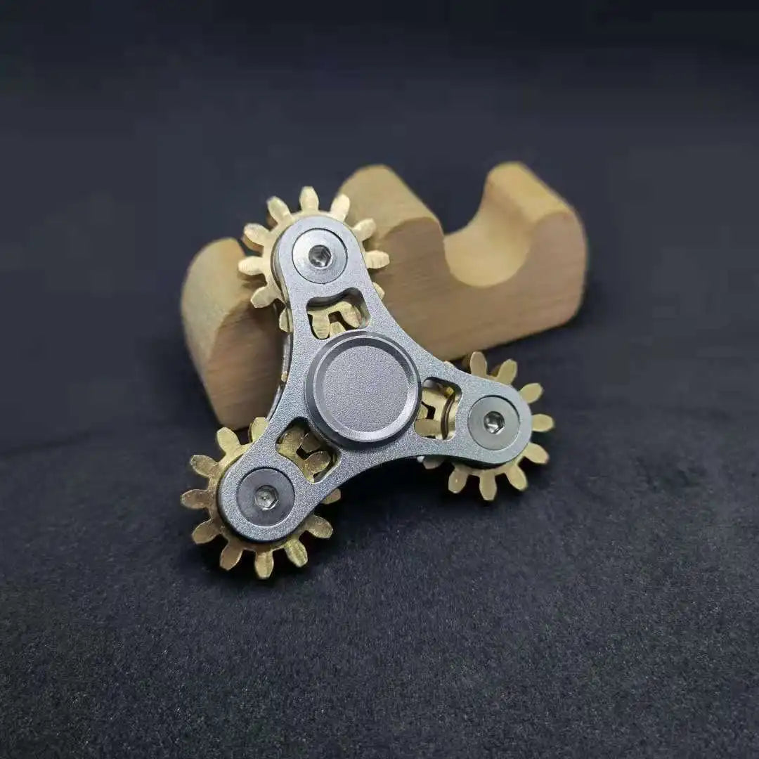 NEW Double Ferris Gear Fidget Spinner Nine Tooth Linkage Hand Spinner EDC