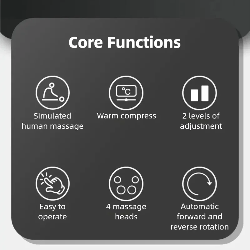 Ergonomic Sleep Pillow with Neck and Shoulder Massage