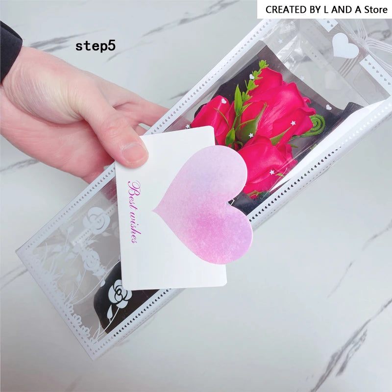 Artificial Flower Rose Bouquet Gift Box