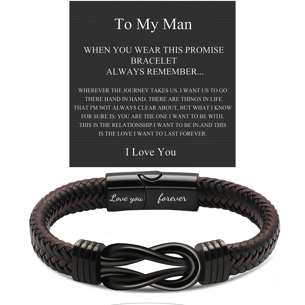 Luxury Leather Bracelet Gift for Him